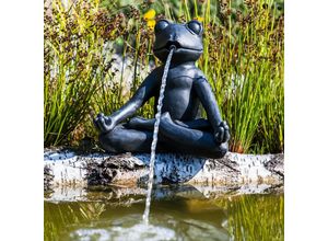 4050957443319 - Wasserspiel Yoga-Frosch 25x18x23cm