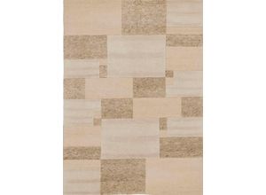 4051011013295 - Teppich DIE TEPPICHMARKE Voyage Laza Teppiche Gr B L 90 cm x 160 cm 20 mm 1 St braun (braun beige) Esszimmerteppiche handgeknüpft Wohnzimmer