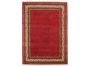 4051011193409 - Orientteppich DIE TEPPICHMARKE Sakki Mir Teppiche Gr B L 200 cm x 300 cm 7 mm 1 St rot Fransenteppich Orientalische Muster reine Wolle hochwertig handgeknüpft mit Fransen Wohnzimmer