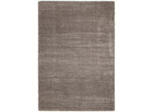 4051011706166 - Hochflor-Teppich DIE TEPPICHMARKE Liberty Teppiche Gr B L 140 cm x 200 cm 30 mm 1 St grau Esszimmerteppiche Wohnzimmer