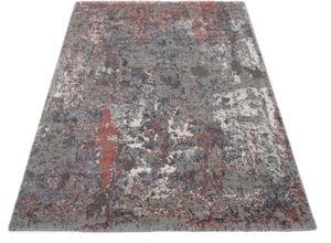 4051011711337 - Teppich DIE TEPPICHMARKE Juwel Liray Teppiche Gr B L 120 cm x 170 cm 20 mm 1 St rot (rosenholz) Esszimmerteppiche Kurzflor Wohnzimmer Marmor Optik Hoch Tief Effekt