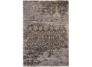 4051011711634 - Teppich DIE TEPPICHMARKE Juwel Silenta Teppiche Gr B L 80 cm x 150 cm 20 mm 1 St braun (braun beige) Esszimmerteppiche Wohnzimmer