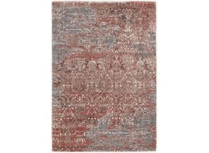 4051011712136 - Teppich DIE TEPPICHMARKE Juwel Silenta Teppiche Gr B L 120 cm x 170 cm 20 mm 1 St rot (rosenholz) Esszimmerteppiche Wohnzimmer