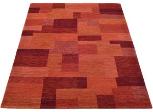 4051011817831 - Teppich DIE TEPPICHMARKE ELEGANT NEW LIMA Teppiche Gr B L 90 cm x 160 cm 13 mm 1 St rot Schurwollteppiche Wohnzimmer