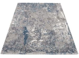 4051011818548 - Läufer DIE TEPPICHMARKE JUWEL LIRAY Teppiche Gr B L 80 cm x 300 cm 20 mm 1 St grau (grau petrol) Teppichläufer