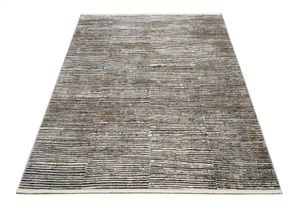 4051011838584 - Teppich MUSTERRING COLORADO STRIPE Teppiche Gr B L 160 cm x 230 cm 5 mm 1 St schwarz (beige schwarz) Esszimmerteppiche