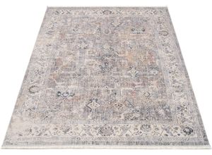 4051011840464 - Teppich GALLERY M BRANDED BY MUSTERRING CLASSICO Teppiche Gr B L 120 cm x 170 cm 12 mm 1 St grau (grau creme) Orientalische Muster