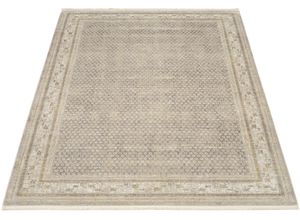 4051011852092 - Teppich DIE TEPPICHMARKE BESTSELLER MIRI Teppiche Gr B L 120 cm x 180 cm 8 mm 1 St beige (beige goldfarben) Fransenteppich Esszimmerteppiche Vintage Optik mit feinem Glanz und feinen Fransen Wohnzimmer