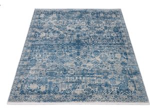 4051011852412 - Teppich DIE TEPPICHMARKE COLOUR TADI Teppiche Gr B L 67 cm x 130 cm 8 mm 1 St blau Esszimmerteppiche