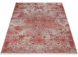 4051011855741 - Teppich MUSTERRING BOSTON Teppiche Gr B L 140 cm x 200 cm 8 mm 1 St rot Fransenteppich Esszimmerteppiche exclusive MUSTERRING DELUXE COLLECTION hochwertig gekettelt Fransen