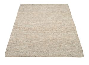 4051011872762 - Teppich DIE TEPPICHMARKE FAVORIT Teppiche Gr B L 90 cm x 160 cm 12 mm 1 St beige (natur) Schurwollteppiche Handweb-Teppich aus Indien handgewebt hochwertig verarbeitet