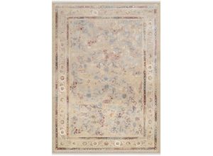 4051011910921 - Teppich DIE TEPPICHMARKE MYSTIC LIMITED Teppiche Gr B L 120 cm x 180 cm 7 mm 1 St bunt (natur multicolor) Esszimmerteppiche florale Muster in 3D-Optik maschinell gewebt Viskose