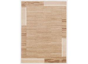 4051011971106 - Orientteppich DIE TEPPICHMARKE Savana Kite Teppiche Gr B L 90 cm x 160 cm 6 mm 1 St beige (natur) Nepal-Teppiche handgeknüpft reine Wolle für ein warmes Raumklima