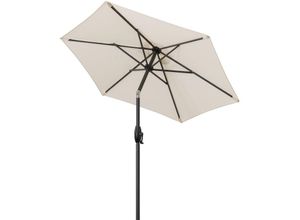 4051077920216 - Doppler Schirme - Doppler Basic Lift Neo ø 180 cm Sonnenschirm 4 Farben Mittelmastschirm 407444 820 Natur