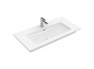 4051202268213 - Villeroy&boch - Venticello Schrankwaschtisch 4104AL 1000x500mm 1 Hahnloch mit Überlauf Farbe Weiß Ceramicplus - 4104ALR1