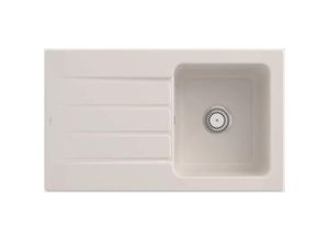 4051202537395 - Villeroy&boch - Villeroy&Boch Rechteckiges Spülbecken Küchenspüle mit Abtropffläche Architectura 50 Crema beige 86x51cm - Crema beige