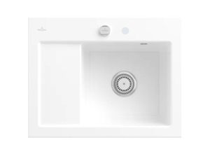 4051202553807 - Villeroy&boch - Villeroy&Boch Spülbecken Küchenspüle Subway 45 Compact Weiß Alpin 650x510mm Unteschrankbreite 45cm