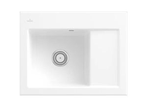 4051202554248 - Villeroy&Boch Spülbecken Küchenspüle Subway 45 Compact Weiß Alpin 650x510mm Unteschrankbreite 45cm