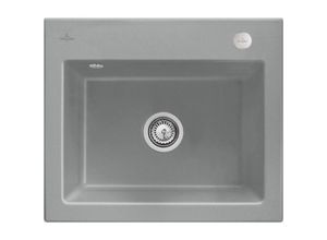 4051202587215 - Villeroy&boch - Villeroy&Boch Spülbecken Küchenspüle Subway 60 s Stone 600x510mm Unterschrankbreite 60cm - Stone