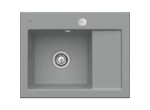 4051202587277 - Villeroy&Boch Spülbecken Küchenspüle Subway 45 Compact Stone 650x510mm Unteschrankbreite 45cm