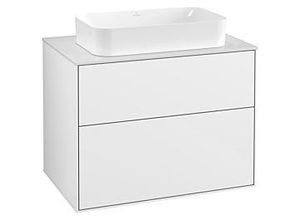 4051202600921 - Villeroy und Boch Finion Waschtischunterschrank G22100GF 80x603cm Emotion Abdeckplatte white matt Glossy white lacquer