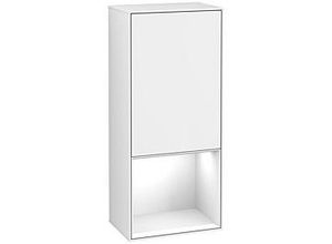 4051202619831 - Villeroy und Boch Finion Seitenschrank F540GFGF 418x936x27cm links Regal unten Glossy White Glossy white lacquer