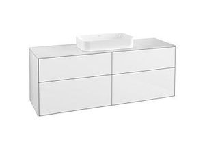 4051202644314 - Villeroy und Boch Finion Waschtischunterschrank F32100GF 160x603cm Abdeckplatte white matt Glossy white lacquer