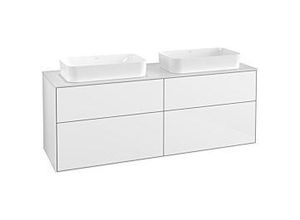 4051202645304 - Villeroy und Boch Finion Waschtischunterschrank G31100GF 160x603cm Emotion Abdeckplatte white matt Glossy white lacquer