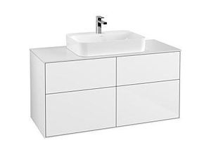 4051202656096 - Villeroy und Boch Finion Waschtischunterschrank F38100GF 120x603cm Abdeckplatte white matt Glossy white lacquer 4051202656096 - Villeroy und Boch Finion Waschtischunterschrank F38100GF 120x603cm Abdeckplatte white matt Glossy white lacquer