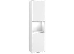 4051202656591 - Villeroy und Boch Finion Hochschrank F460GFGF 418x1516x27cm links Regal Glossy white lacquer Glossy white lacquer