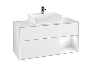 4051202674373 - Villeroy und Boch Finion Waschtischunterschrank G171GFGF 120cm Abdeckplatte white matt Emotion Regal rechts Glossy white lacquer Glossy white lacquer 4051202674373 - Villeroy und Boch Finion Waschtischunterschrank G171GFGF 120cm Abdeckplatte white matt Emotion Regal rechts Glossy white lacquer Glossy white lacquer