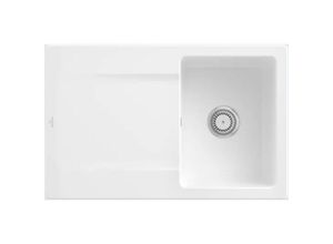 4051202746919 - Villeroy&Boch Spülbecken Küchenspüle Siluet 45 Weiß Alpin 800x510mm Unterschrankbreite 45cm