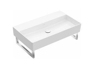 4051202792206 - Villeroy&boch - Memento 20 Wandwaschbecken 800 x 470 mm ohne Hahnloch ohne Überlauf ungeschliffen 4A2283 Farbe Stone White Ceramic Plus