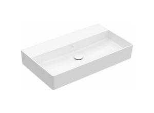 4051202792213 - Villeroy&boch - Memento 20 Wandwaschbecken 800 x 470 mm ohne Hahnloch ohne Überlauf geschliffen 4A228F Farbe Graphite Ceramic Plus - 4A228FI4