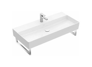 4051202793494 - Villeroy&boch - Memento 20 Wandwaschbecken 1000 x 470 mm 1 Hahnloch ohne Überlauf ungeschliffen 4A22A2 Farbe Stone White Ceramic Plus