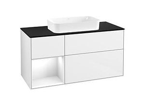 4051202808440 - Villeroy und Boch Finion Waschtischunterschrank F702GFGF 120x603x501cm Regal links Glossy white lacquer Glossy white lacquer