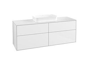 4051202811945 - Villeroy und Boch Finion Waschtischunterschrank F73100GF 160x603x501cm Glass White Matt Glossy white lacquer