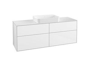 4051202828349 - Villeroy und Boch Finion Waschtischunterschrank G73100GF 160x603x501cm Glass White Matt Glossy white lacquer