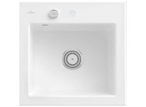 4051202946067 - Villeroy&Boch Spülbecken Küchenspüle Subway 50 s Stone White 525x510mm Unterschrankbreite 50cm