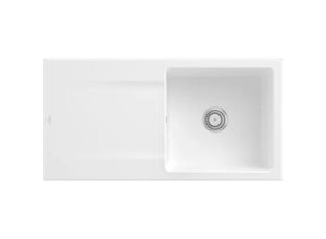 4051202946296 - Villeroy&boch - Villeroy&Boch Spülbecken Küchenspüle Siluet 60 Stone White 100x51cm Unterschrankbreite 60 cm - Stone White