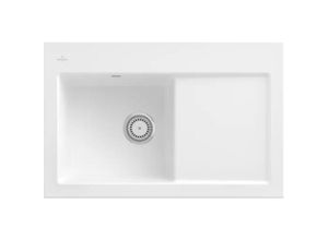 4051202947385 - Villeroy&Boch Spülbecken Küchenspüle Subway 45 Stone White 780x510mm Unterschrankbreite 45cm - Stone White