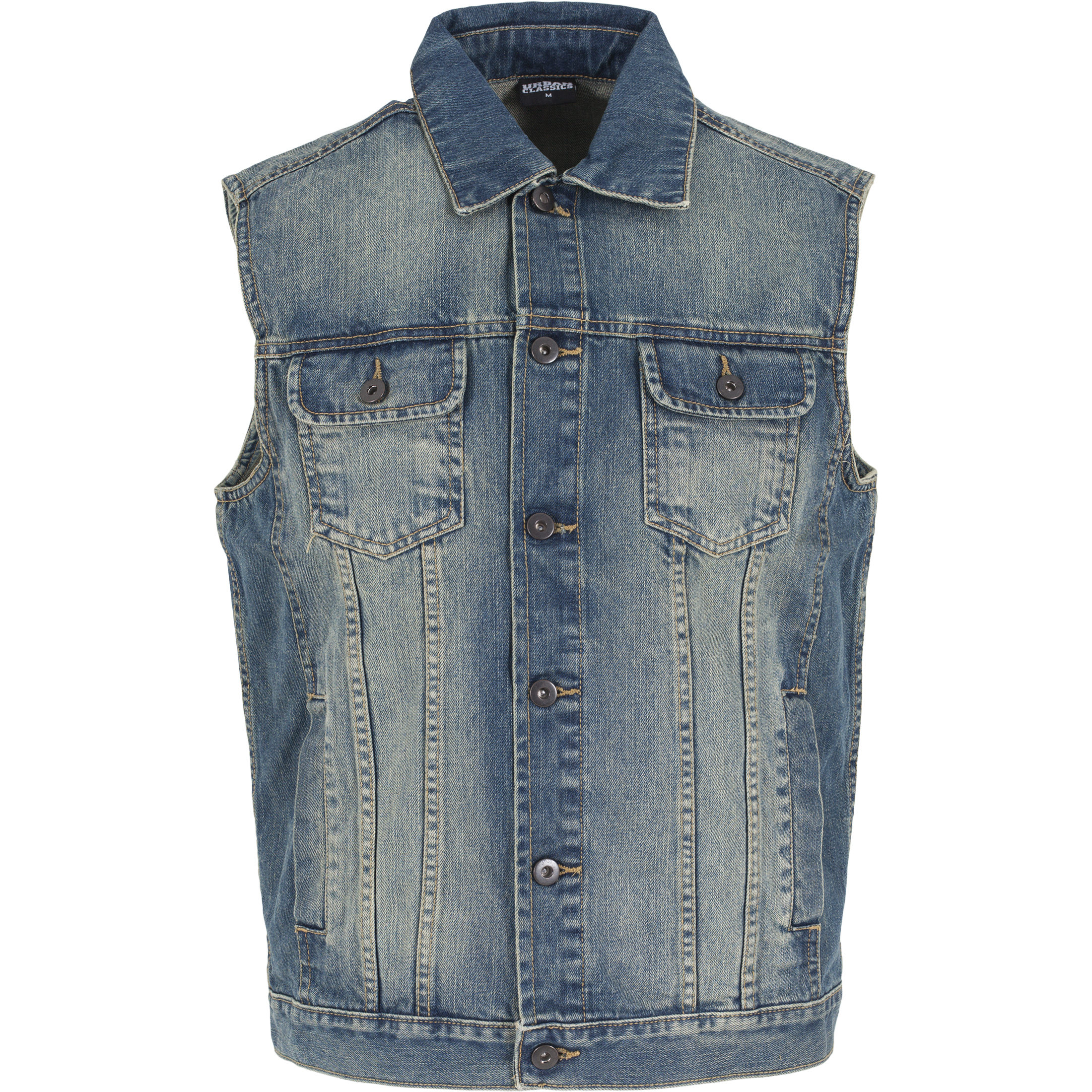 4051243050433 - Jeansjacke Herren DENIM VEST TB514 Blau Denimblue