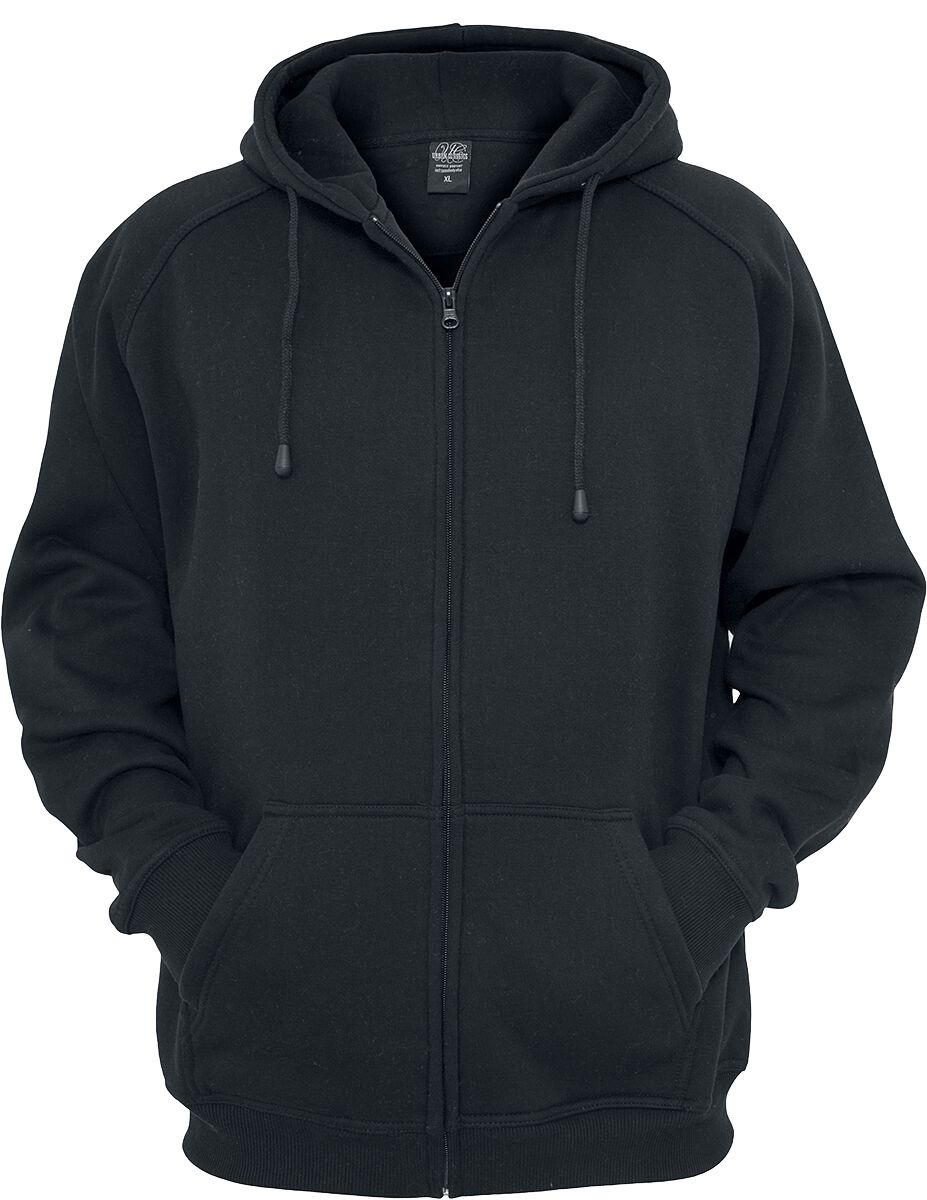 4051243915114 - Blank Zip Hoody Kapuzenjacke schwarz in XXL