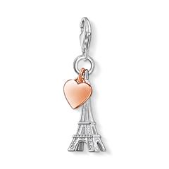 4051245078701 - Charm-Einhänger THOMAS SABO Eiffelturm mit Herz 0904-415-12 Charms rosegold (silberfarben roségoldfarben) Damen