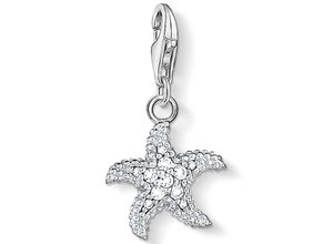 4051245078831 - Charm-Einhänger THOMAS SABO Seestern 0917-051-14 Charms bunt (silberfarben weiß weiß) Damen mit Zirkonia (synth)