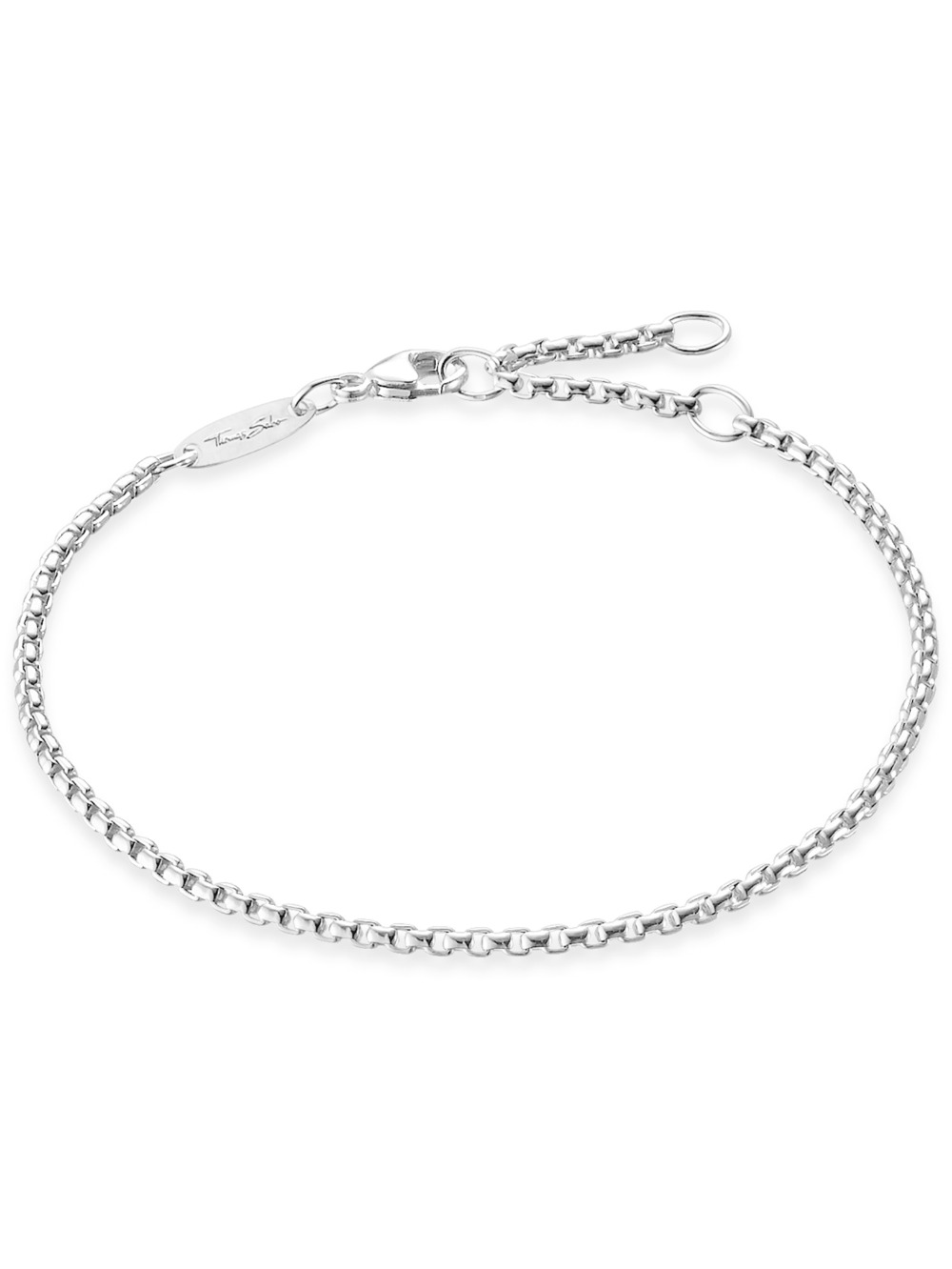 4051245193664 - Armband THOMAS SABO Schmuck Silber 925 Armkettchen Classic Venezianer A1403-001-12-L195V Armbänder Gr 195 Silber 925 (Sterlingsilber) silberfarben Damen