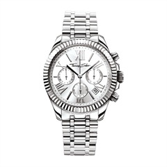 4051245219784 - Chronograph THOMAS SABO DIVINE CHRONO Armbanduhren silberfarben (silberfarben silberfarben) Damen Quarzuhren Quarzuhr Armbanduhr Damen Datum Stoppfunktion 1224-Std-Anzeige