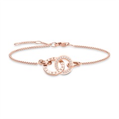 4051245313277 - Thomas Sabo Damen Armband roségold weiß