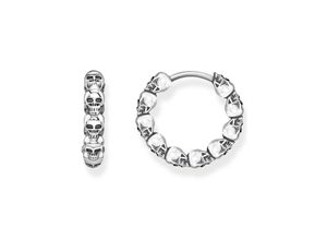 4051245364385 - Paar Creolen THOMAS SABO Totenköpfe CR619-637-21 Ohrringe Gr Silber 925 (Sterlingsilber) silberfarben Damen Creolen