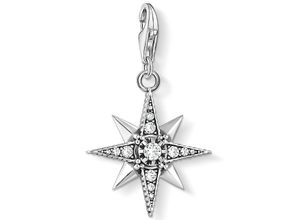 4051245433579 - Charm-Einhänger THOMAS SABO Royalty Stern 1714-959-7 1756-643-14 Charms bunt (silberfarben weiß weiß) Damen mit Glas-Keramik Stein Spinell (synth) Zirkonia (synth)